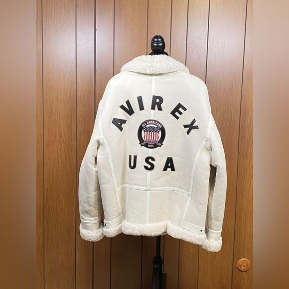 Avirex Icon Shearling Jacket size XL - Picture 7 of 16